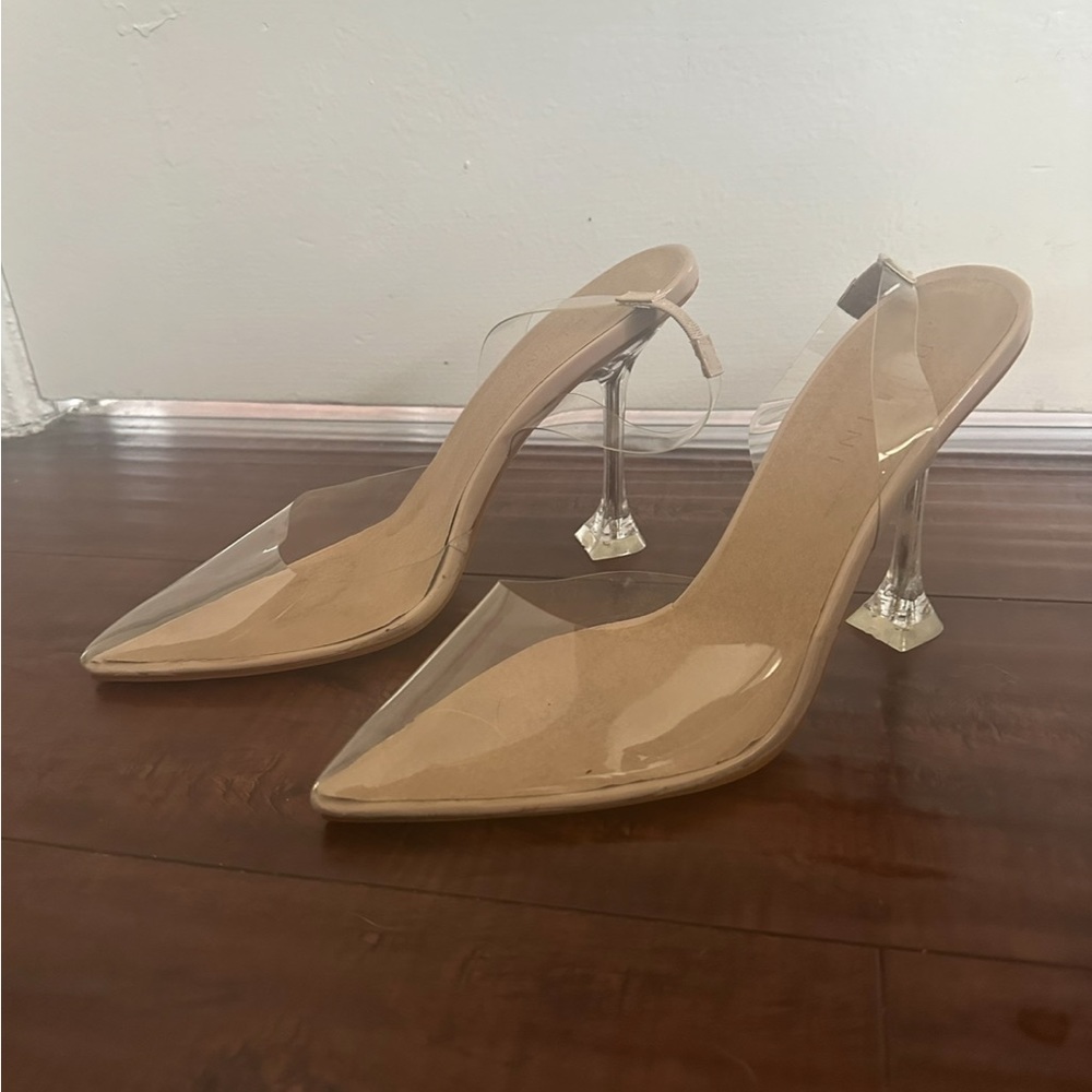 New clear heels billini